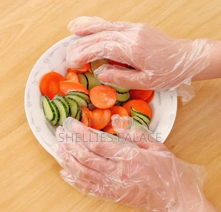 100 Pieces of Disposable Gloves for Cooking, Cleaning Etc