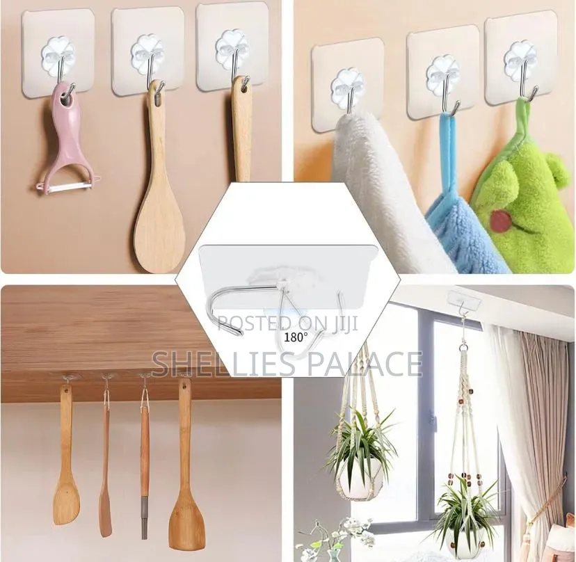5pcs Adhesive Wall Hooks