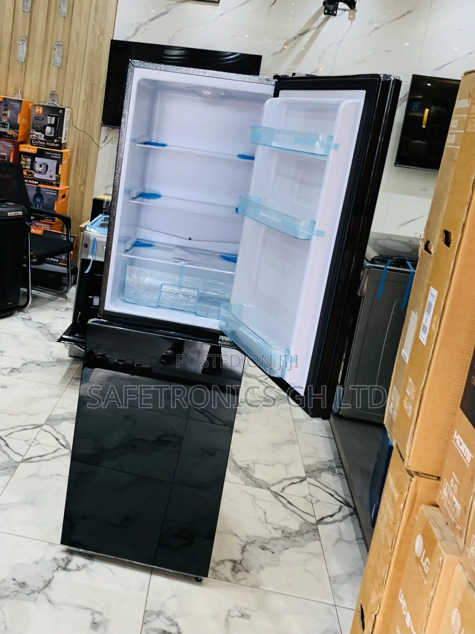 Brand New Nasco Nasd2-24fl 196litre Double Door Bottom Freezer Mirror