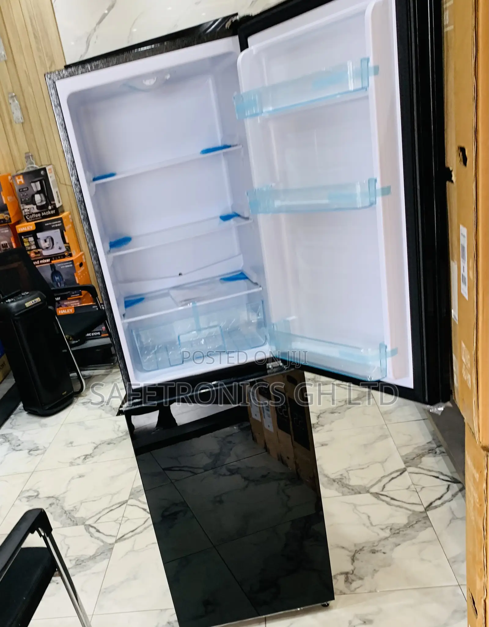 Brand New Nasco Nasd2-24fl 196litre Double Door Bottom Freezer Mirror