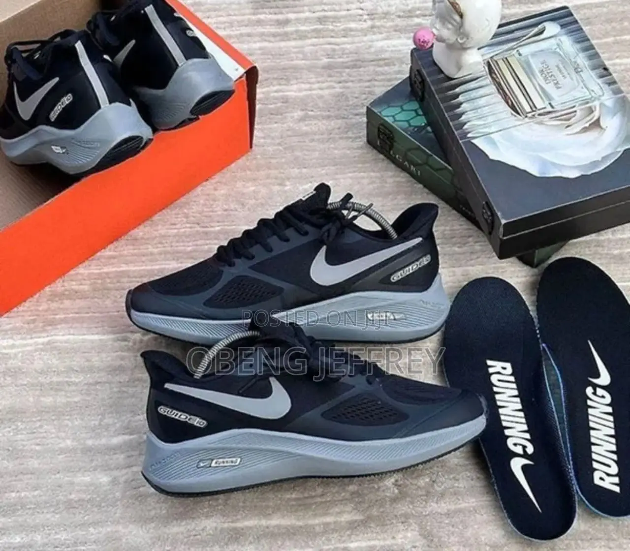 Original Nike Runner Black, Sole Gray