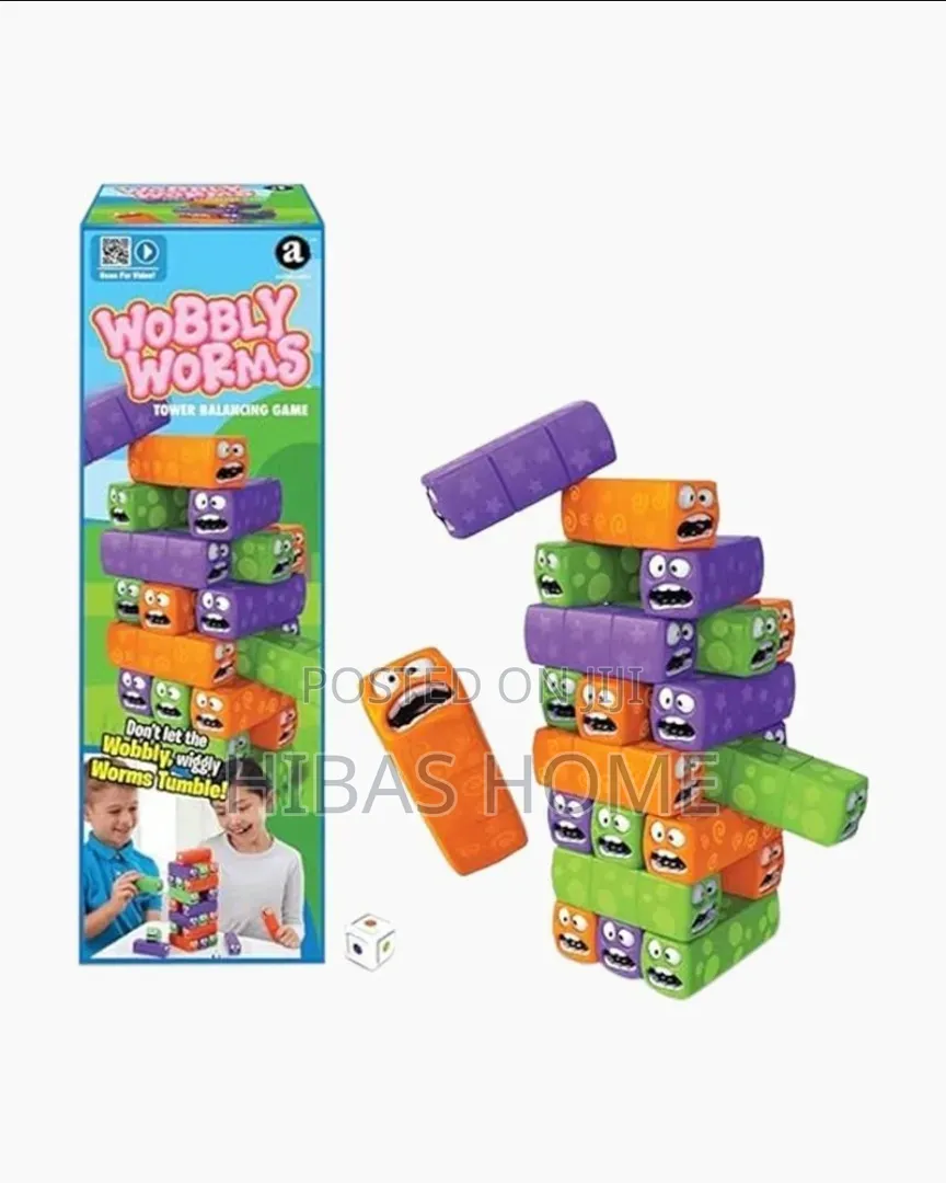 Chad Valley Wobbly Worms Tower Balancing Game