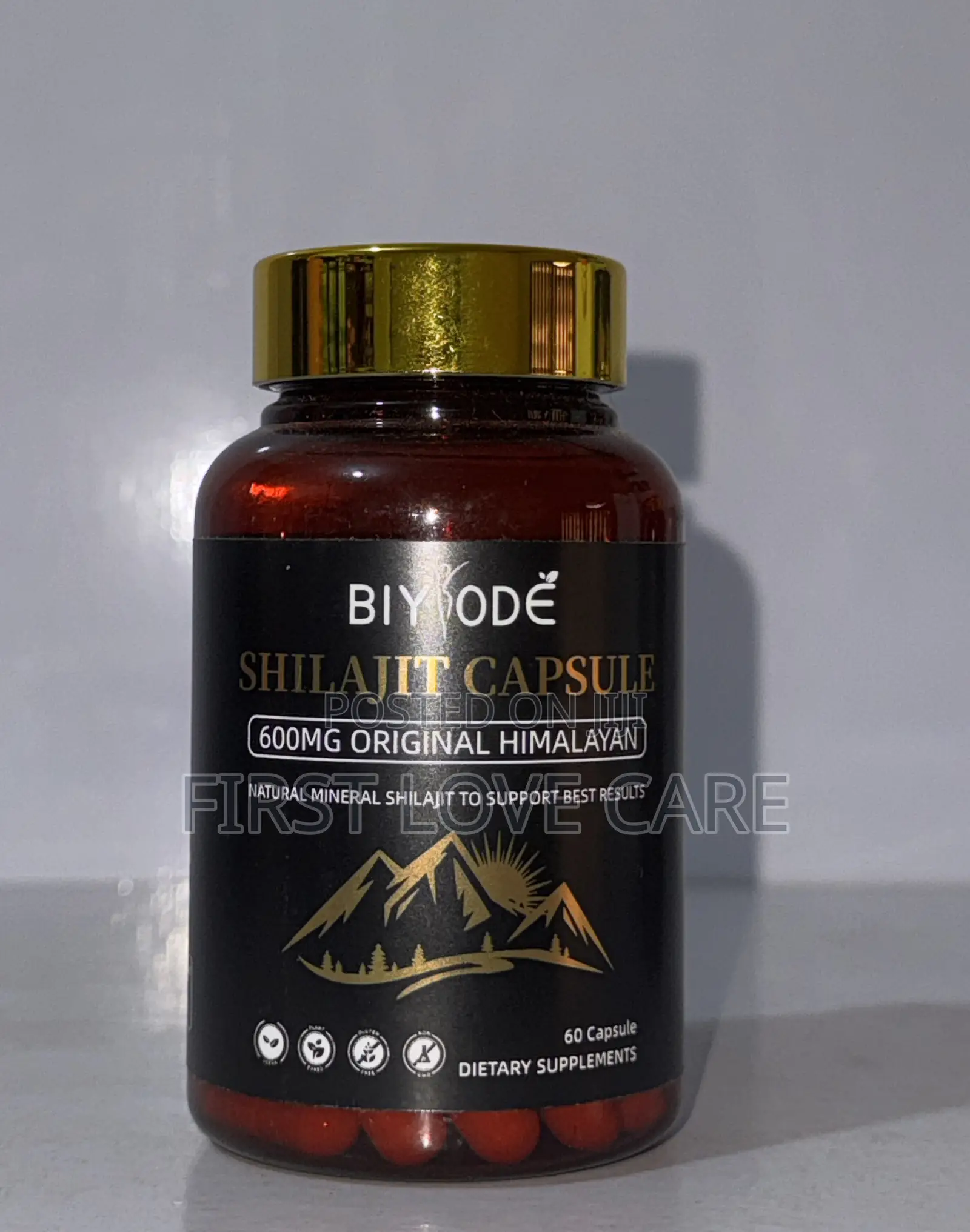 Biyode Shilajit Capsule 600mg Original Himalyan
