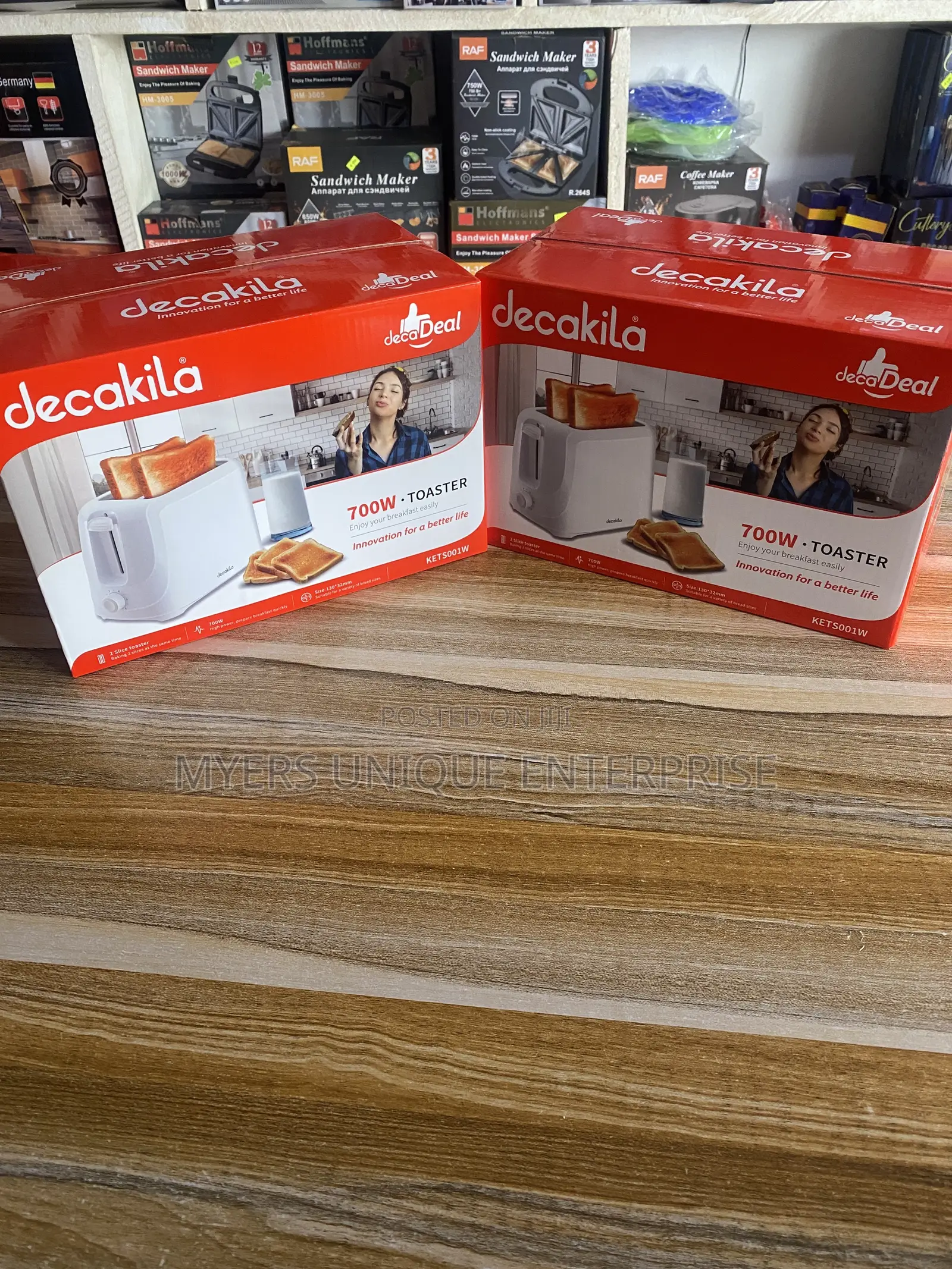 Brand New Decakila Toaster(Sealed in Box)-2 Slice