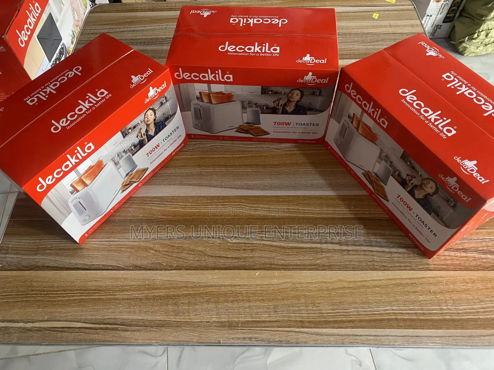 Decakila White 2 Slice Toaster,Modern Kitchen Look