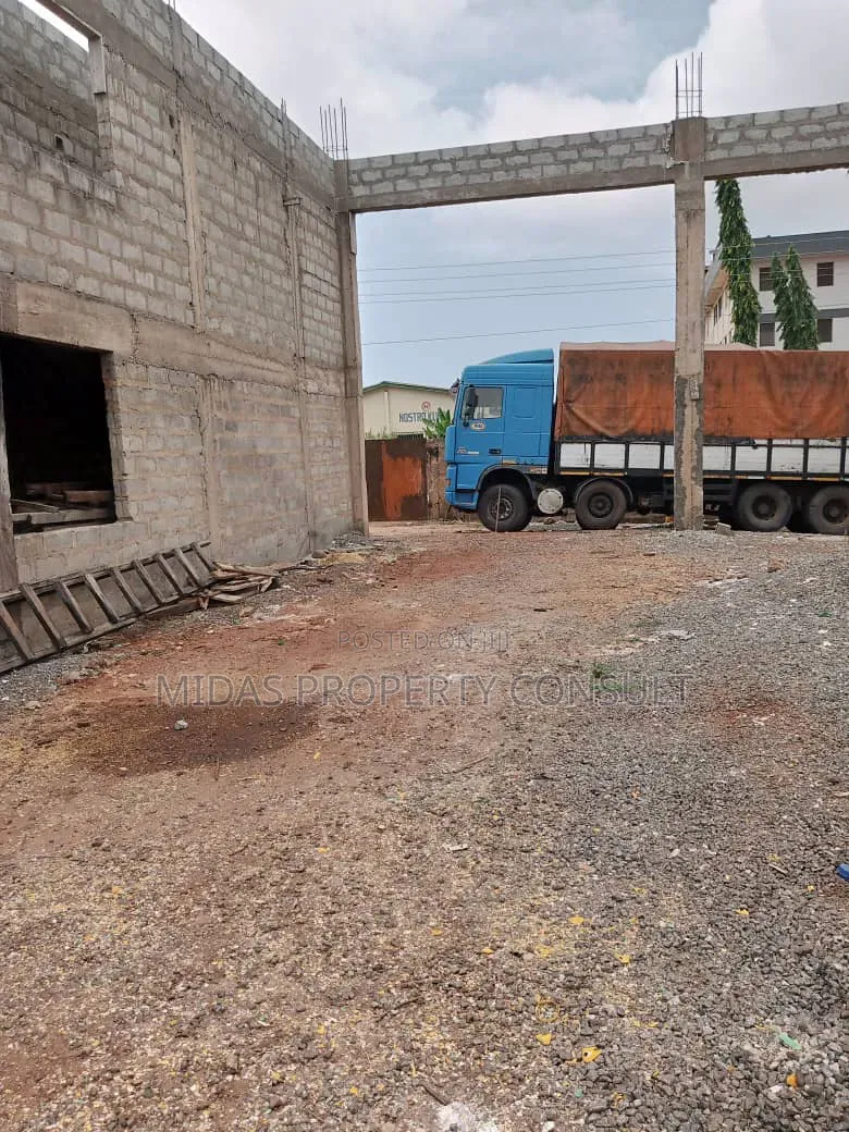 3 Plots With Uncompleted Warehouse For Sale At Tema Comm 12