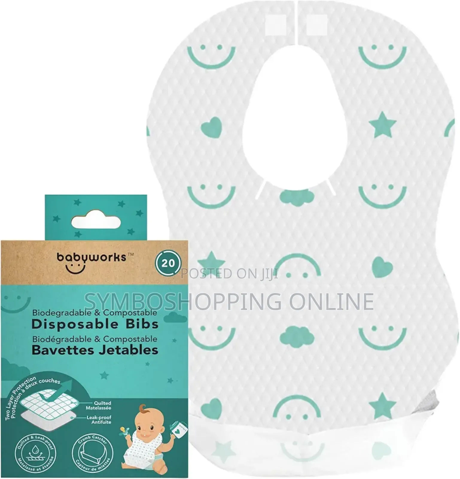 Baby Works Disposable Bibs (20 Count)
