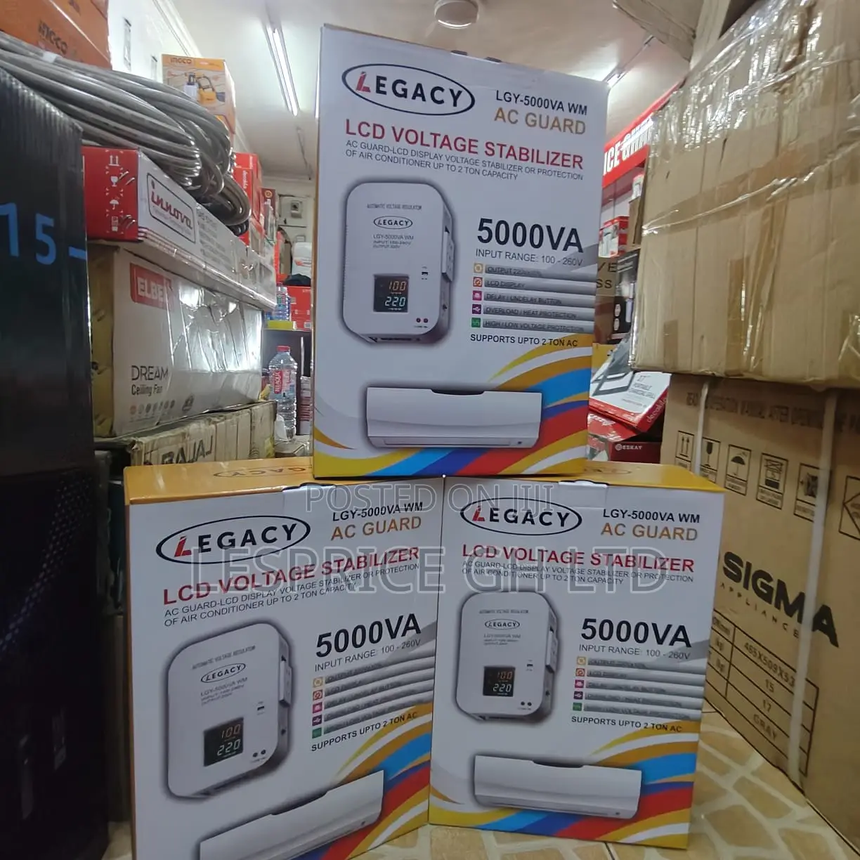 Classy High Grade Avr-5000w Wall Mounted Legacy Auto Voltage Regulator