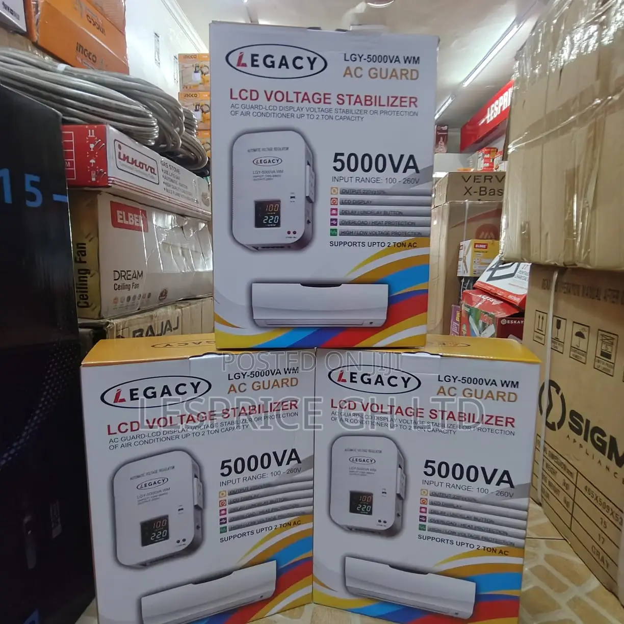Classy High Grade Avr-5000w Wall Mounted Legacy Auto Voltage Regulator