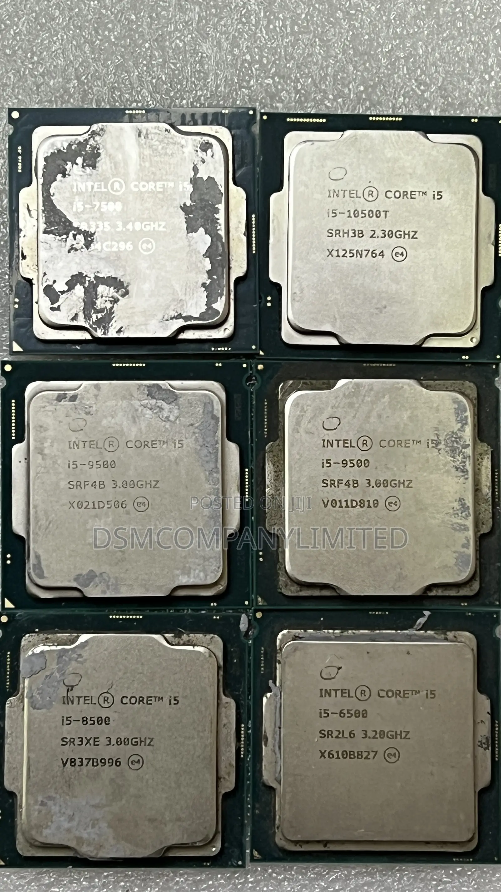 All Intel Processors I7, I5,I3