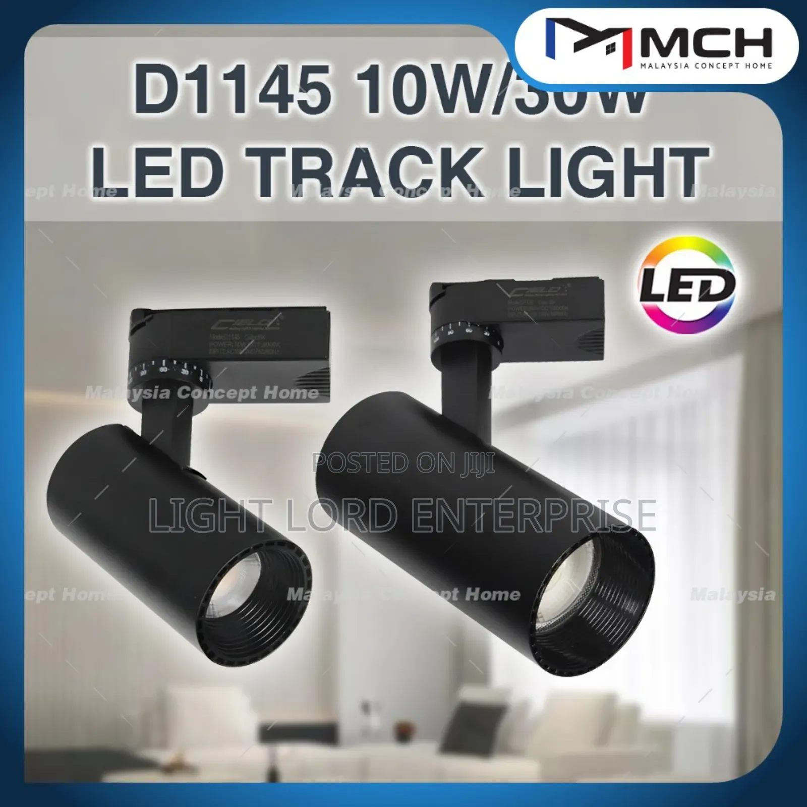 Brand Beauty Led Track Light 3pcs With 1meters Bar