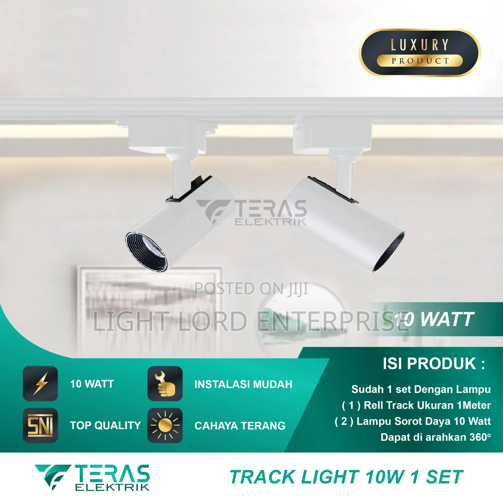 Brand Beauty Led Track Light 3pcs With 1meters Bar