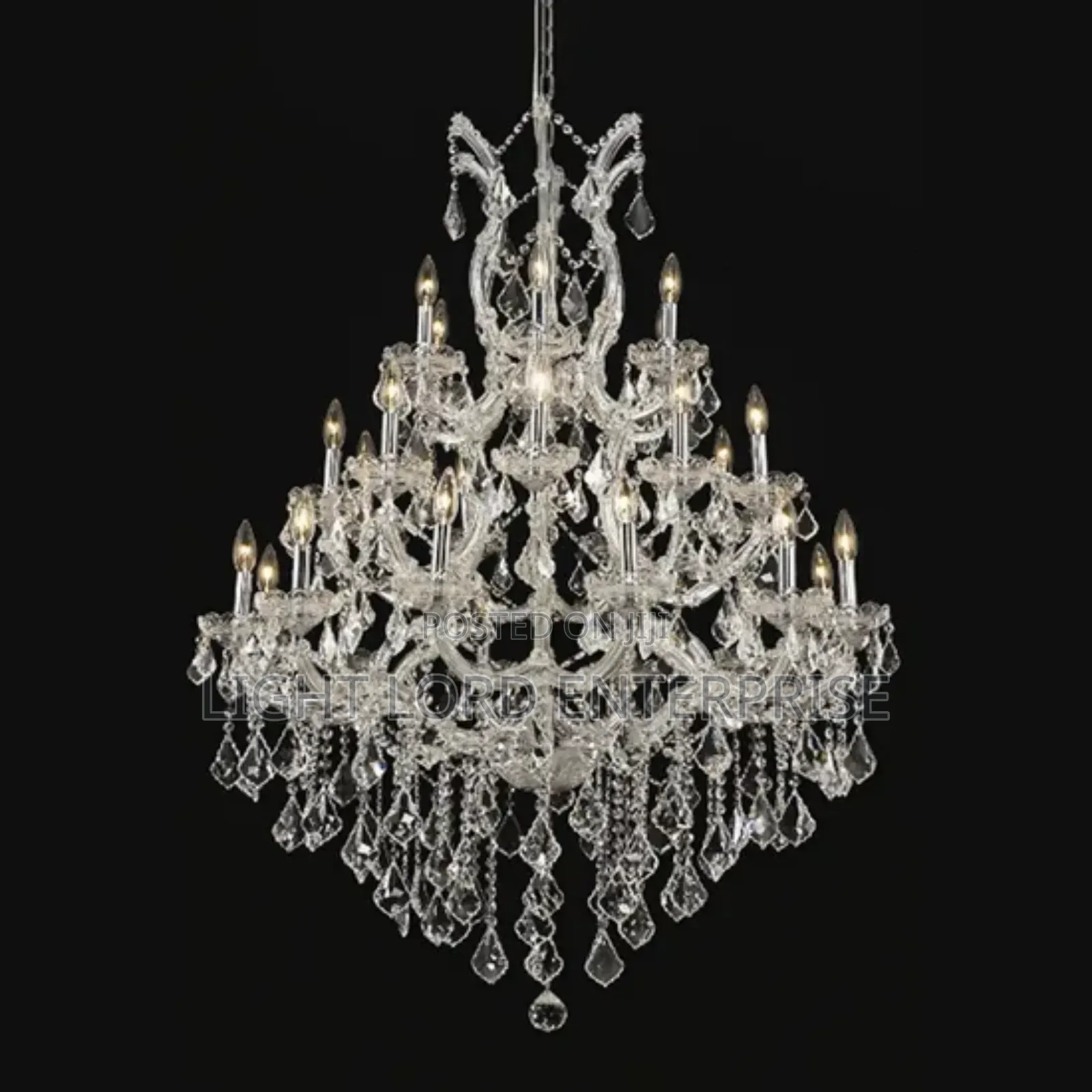 Jewelry Glass 12arms Led Chandeliers Light