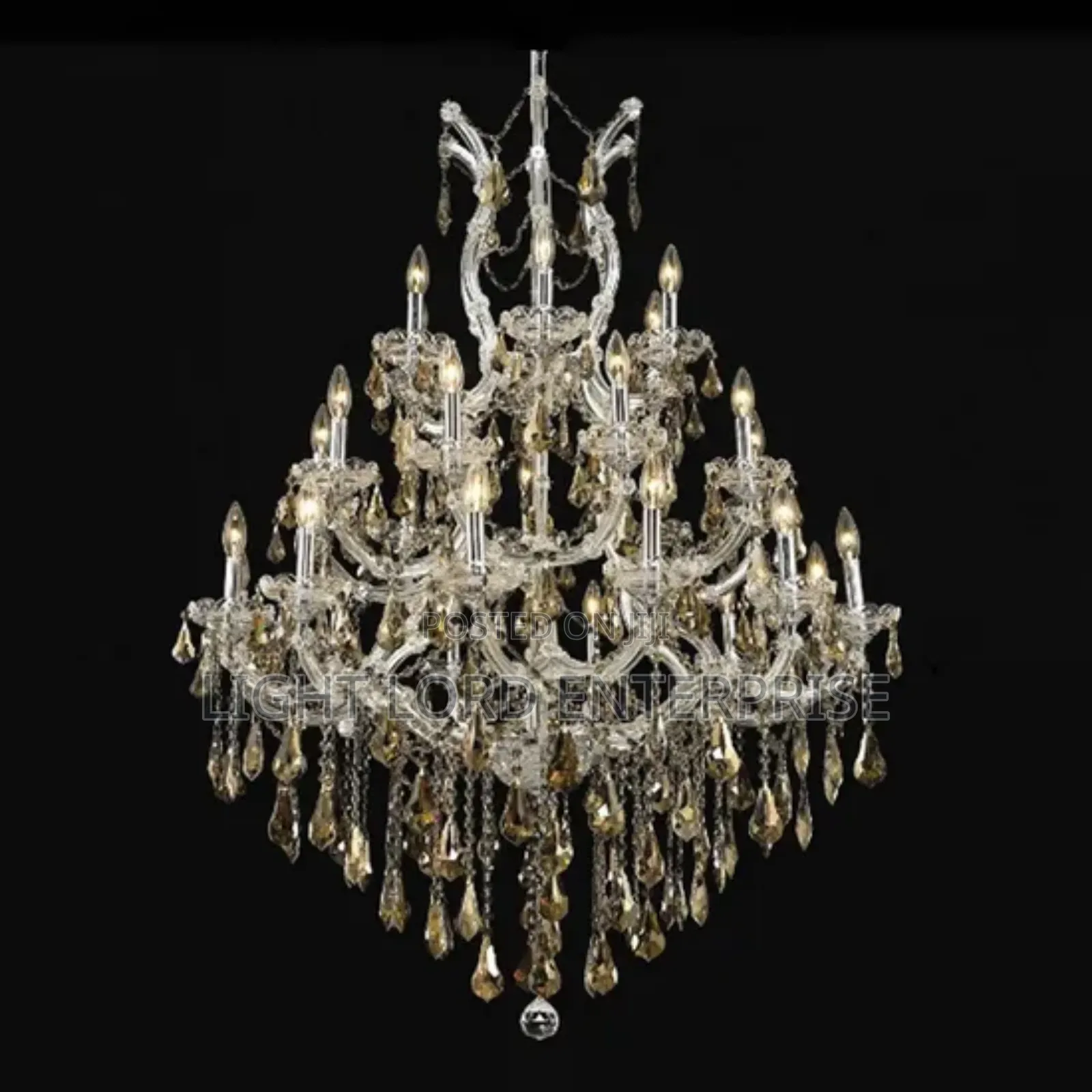 Jewelry Glass 12arms Led Chandeliers Light