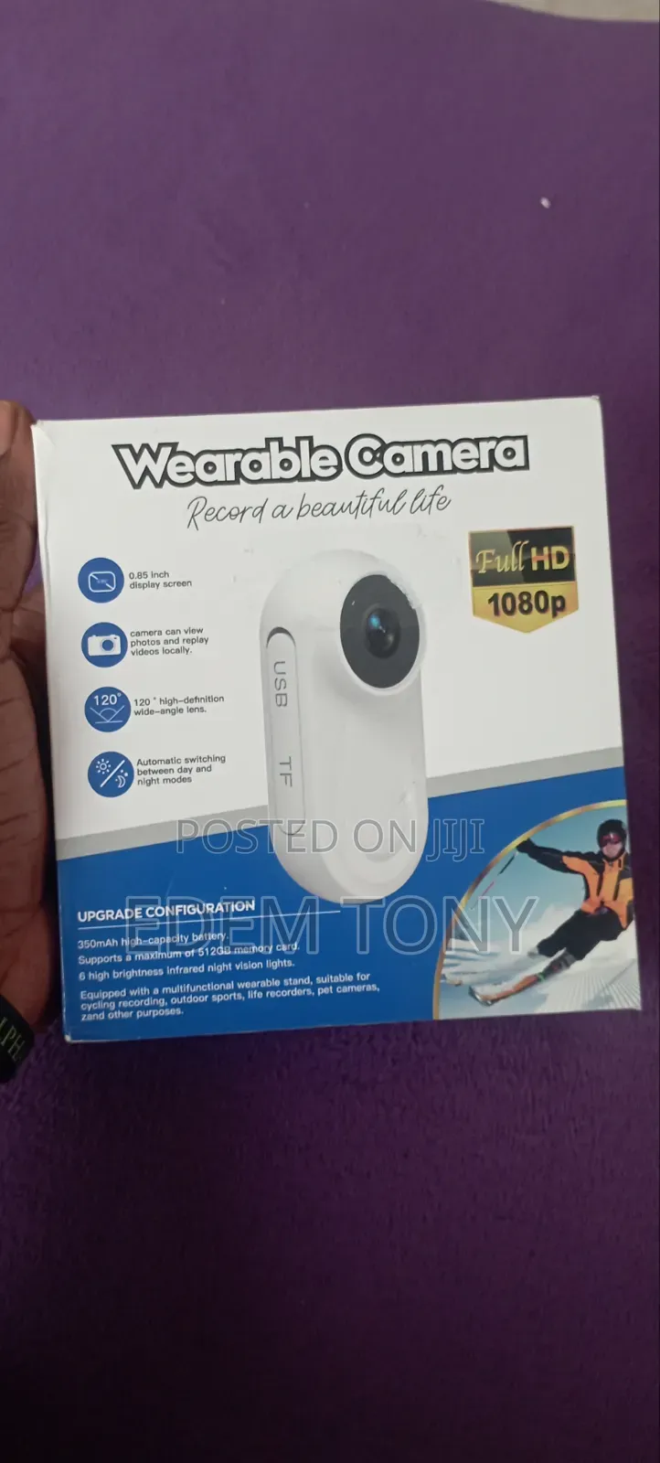 Sports Action Camera, 1080p Thumb Motion, Mini Action Recorder