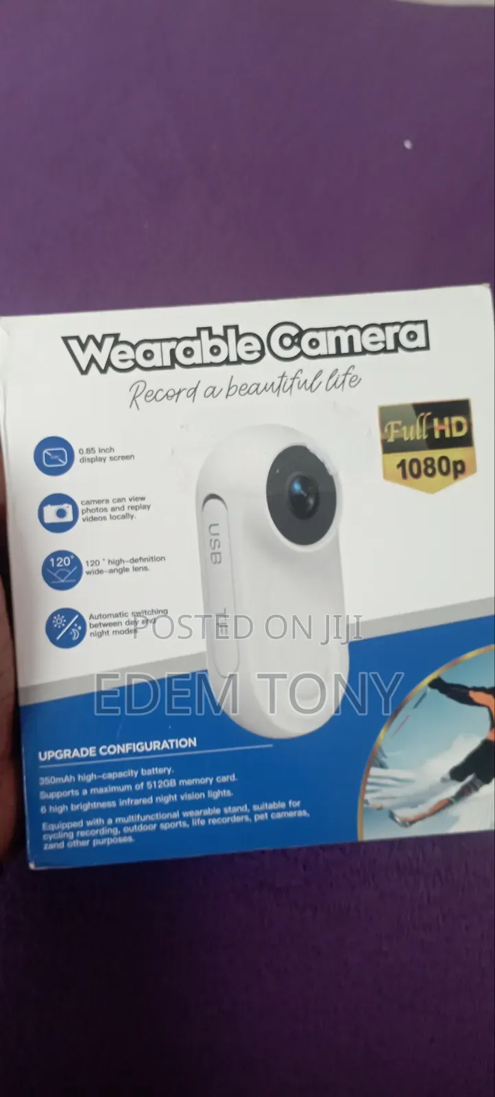 Sports Action Camera, 1080p Thumb Motion, Mini Action Recorder
