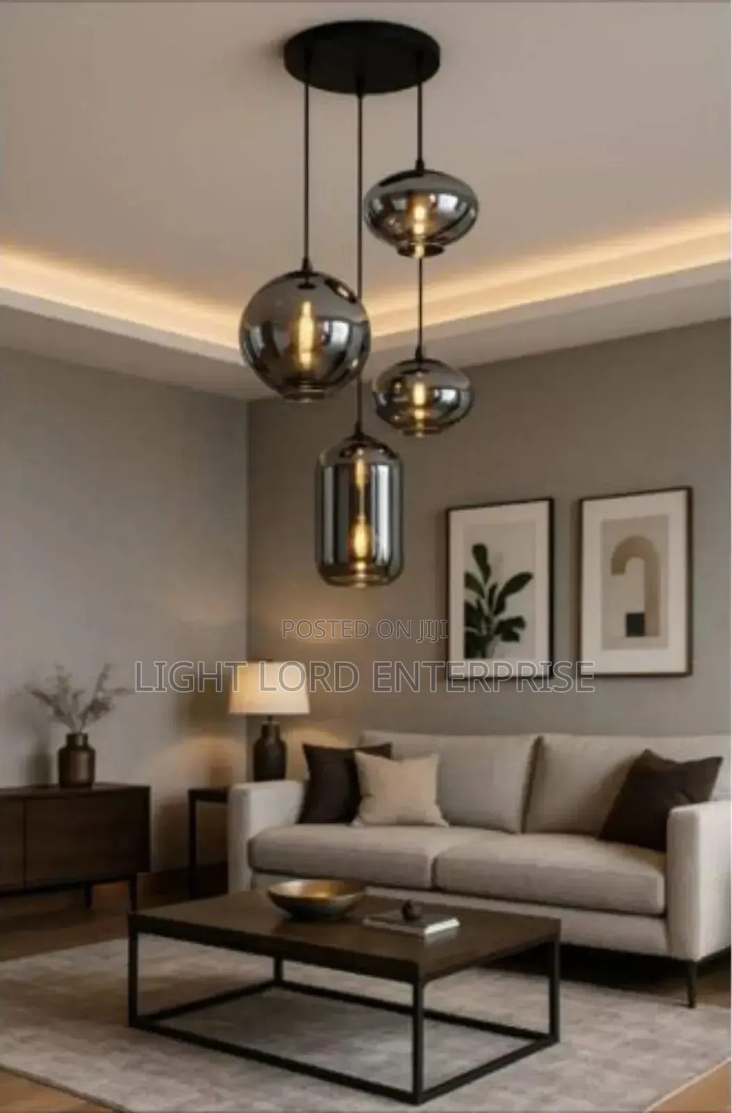 Chamber Cluster Glass Pendant Light