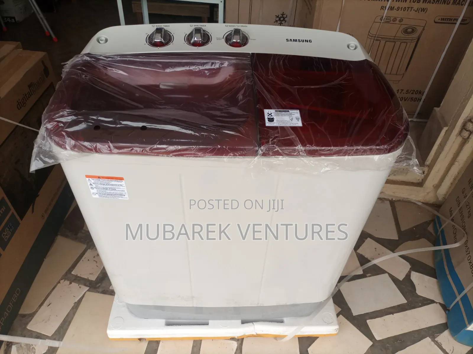 Samsung 9kg Twin Top Semi Auto Washer Washing Machine