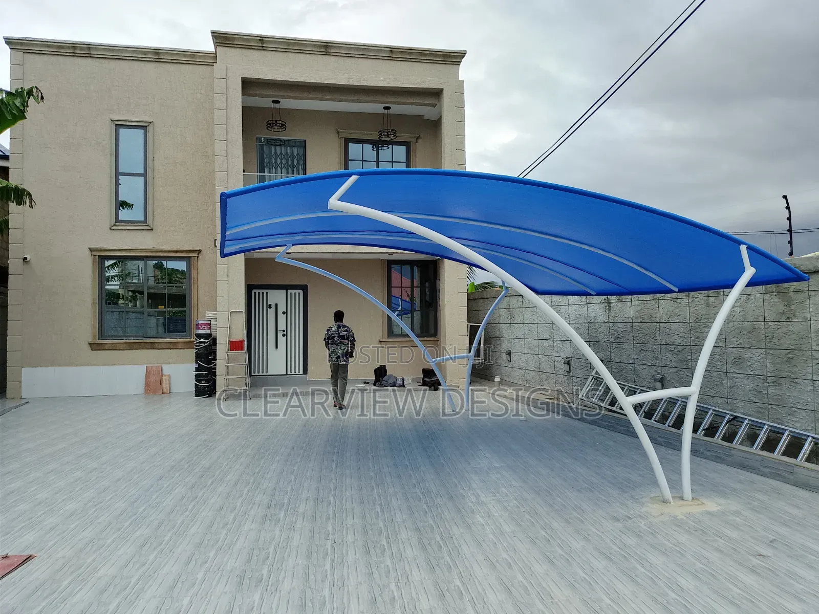 Strong and Sturdy Carport | Car Shade Fabrication Installation