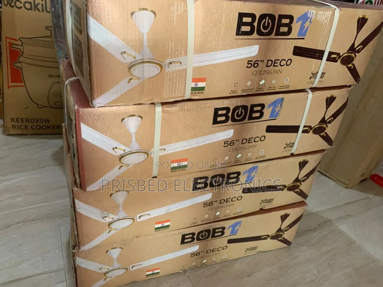 Bob One Durable Ceiling Fan 56" Long Blade