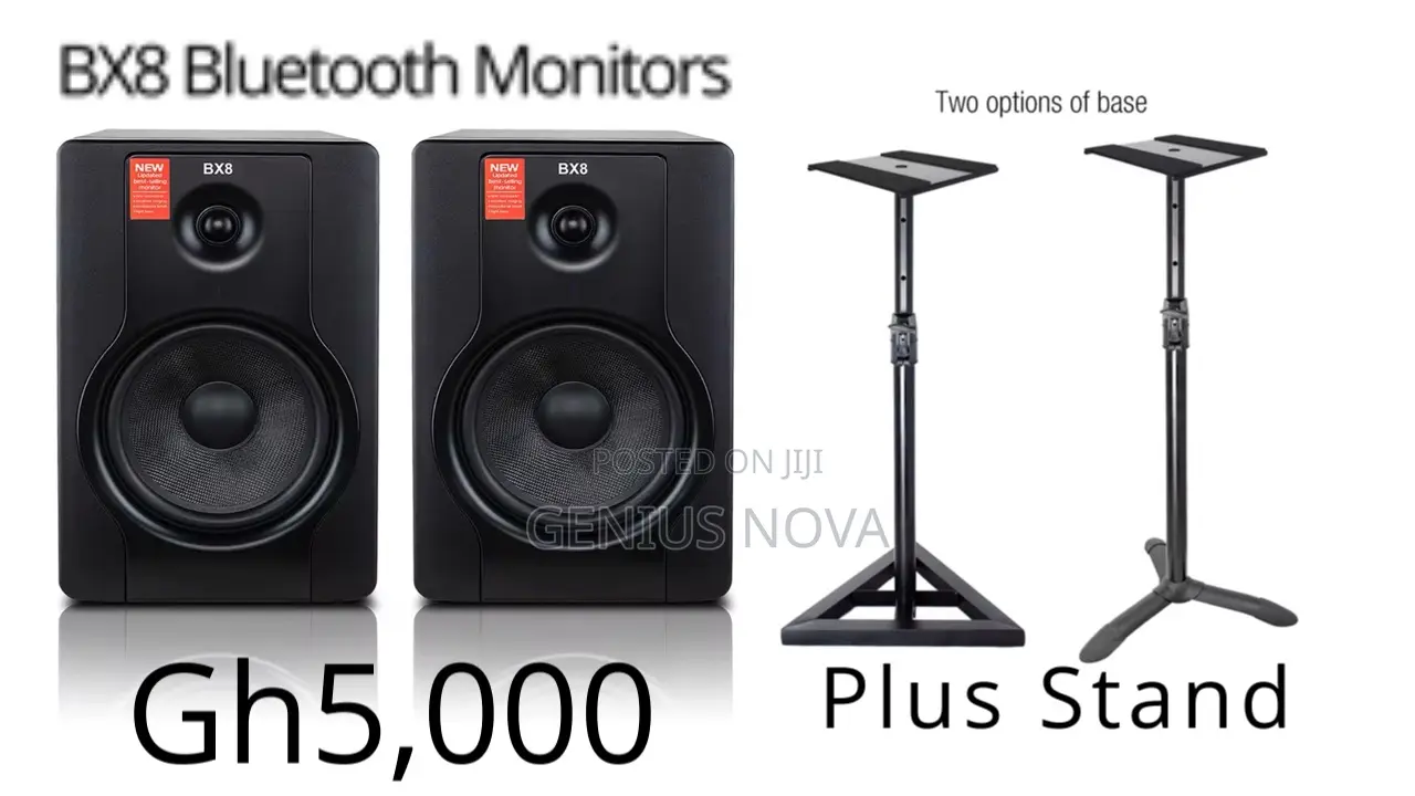 Bx8 Bluetooth Studio Monitors Plus Free Stand