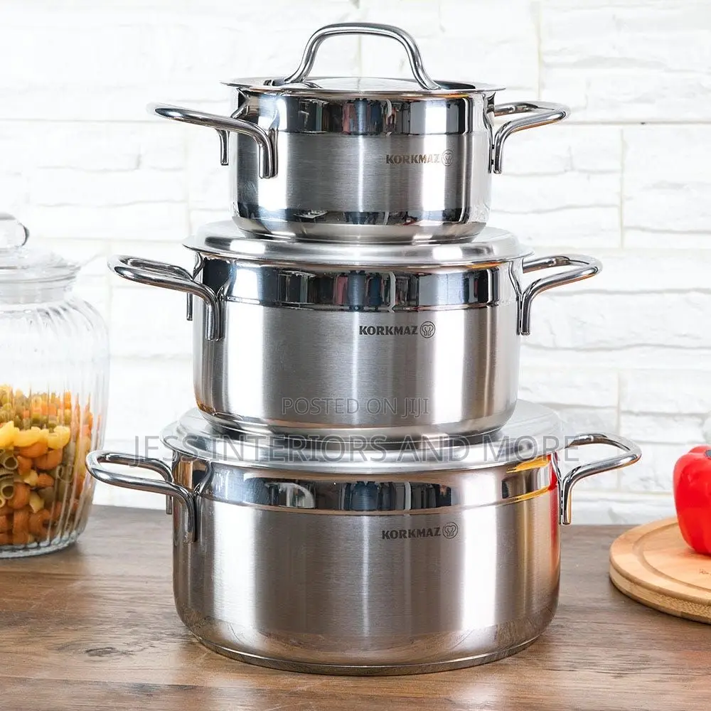 Stainless Steel 9 -Piece Cookware Set(Korkmaz Alfa)