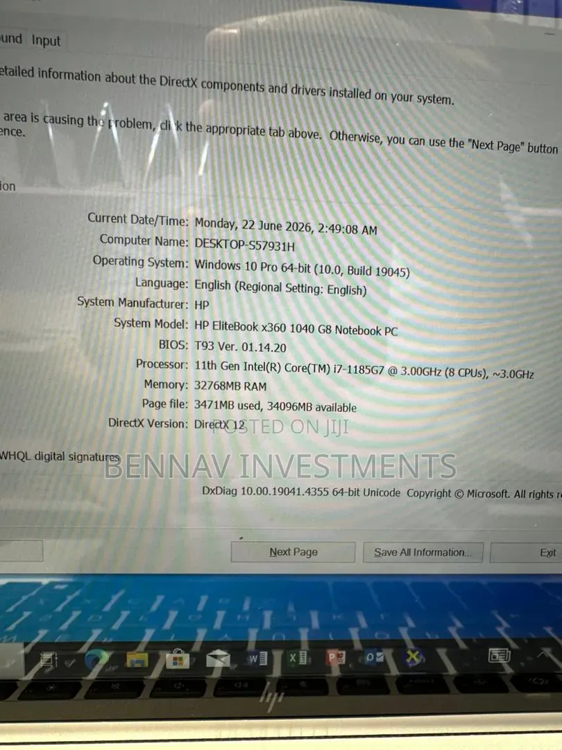 Laptop HP EliteBook 1040 G8 32GB Intel Core i7 SSD 512GB