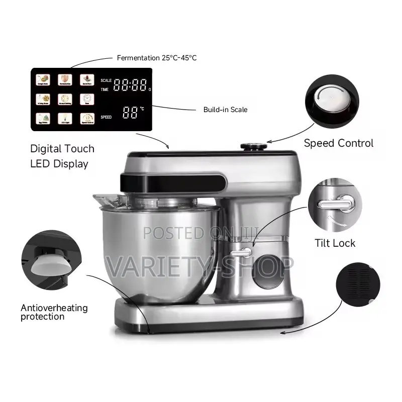 Sokany 12l Stand Mixer – 2200w Heavy Duty Electric Kitchen Mixer