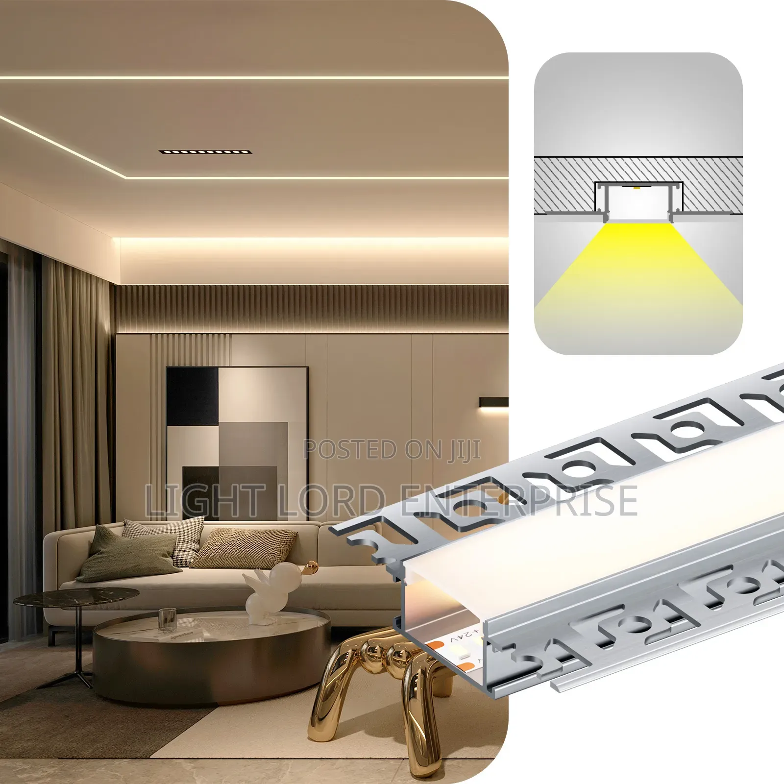 Clear View Aluminum Profile Channel 3meters
