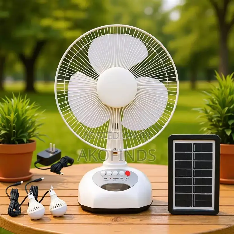 Solar Fan Long Battery Life 16inches and 12inches