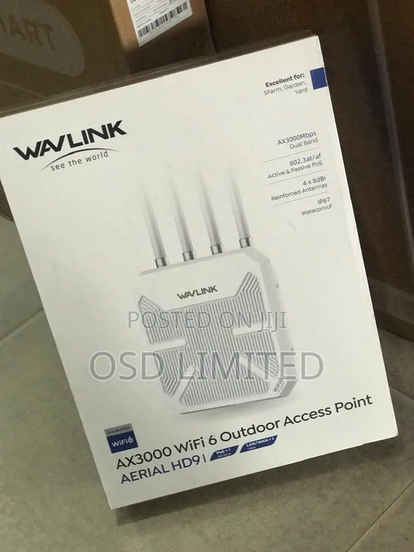Wavlink Ax3000 | Wifi 6 Outdoor Access Point Aerial Hd9 4 Antennas