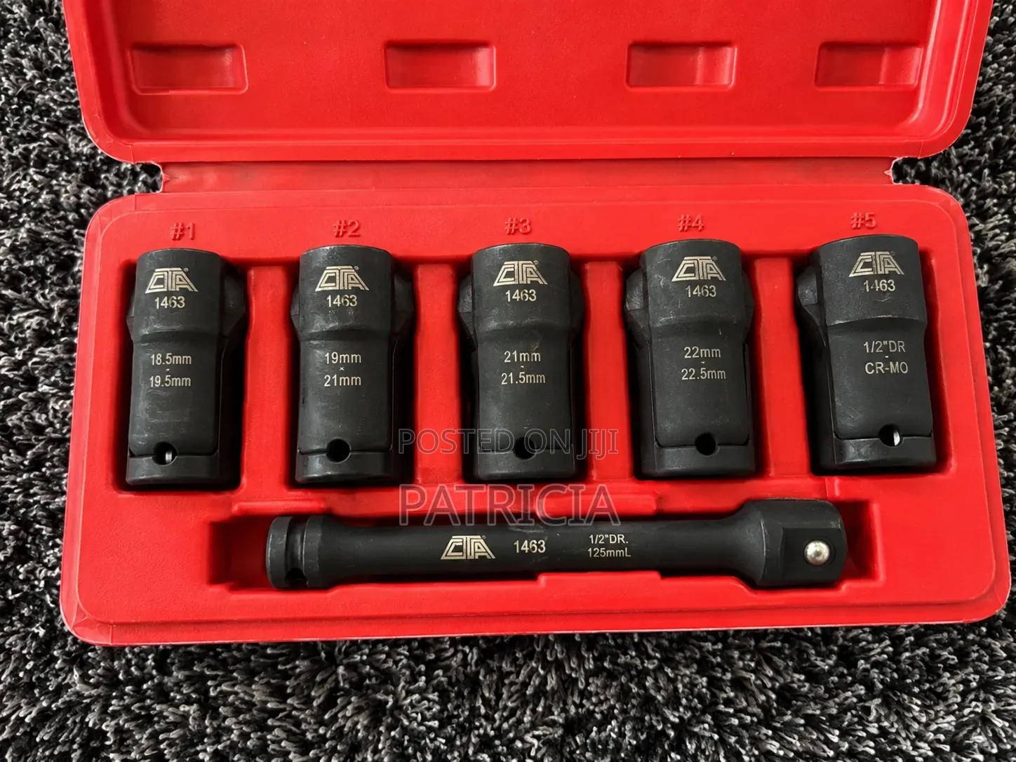 Cta 1463 5-Piece Half-Metric Flip Socket Set – Impact Grade (New)