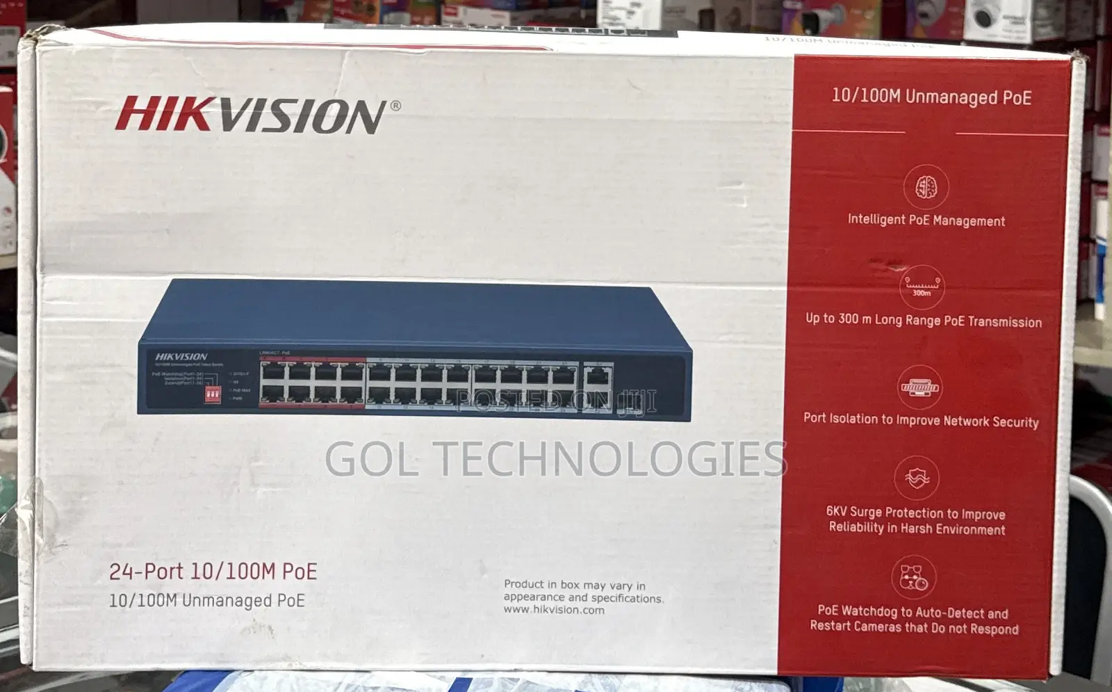 Hikvision 24-Port 10/100m Poe Ds-3e0326p-E/M(c)