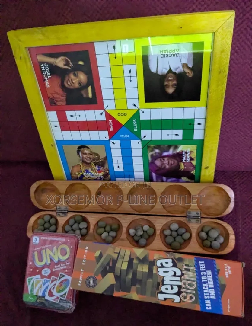 Oware , Ludo , Uno , Jenga