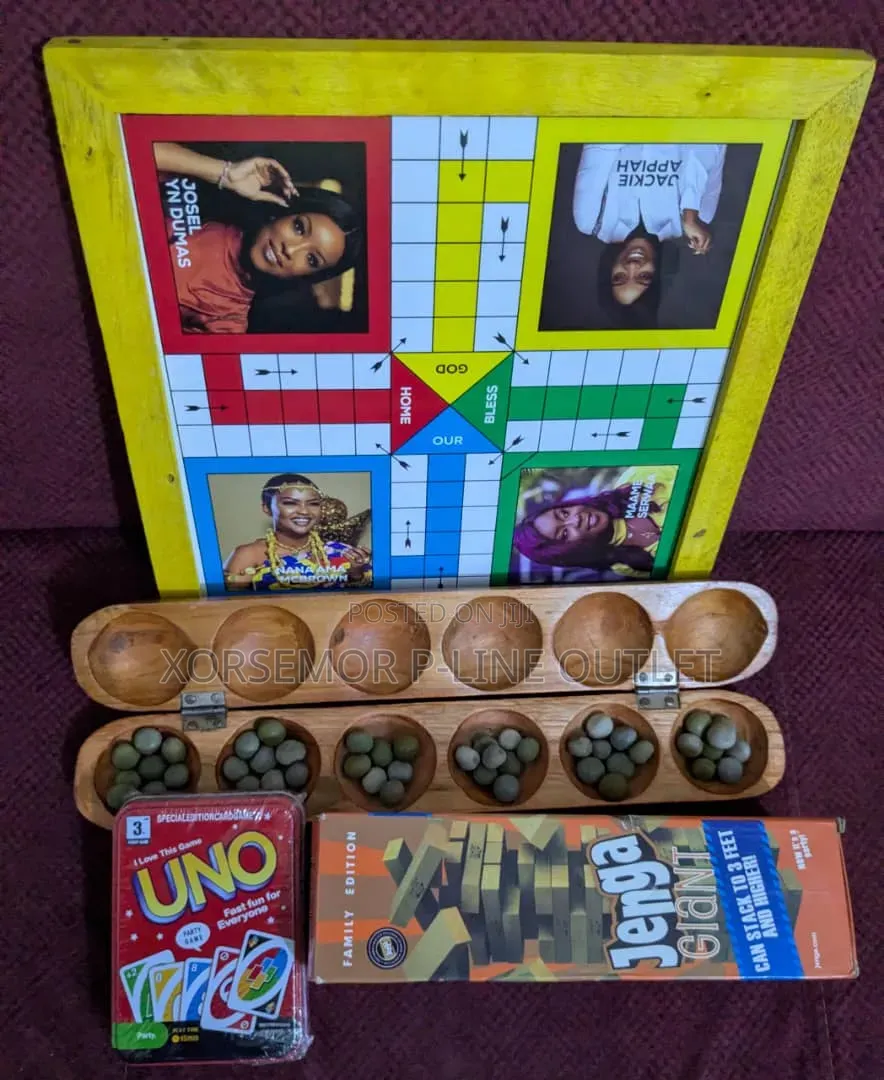 Oware , Ludo , Uno , Jenga