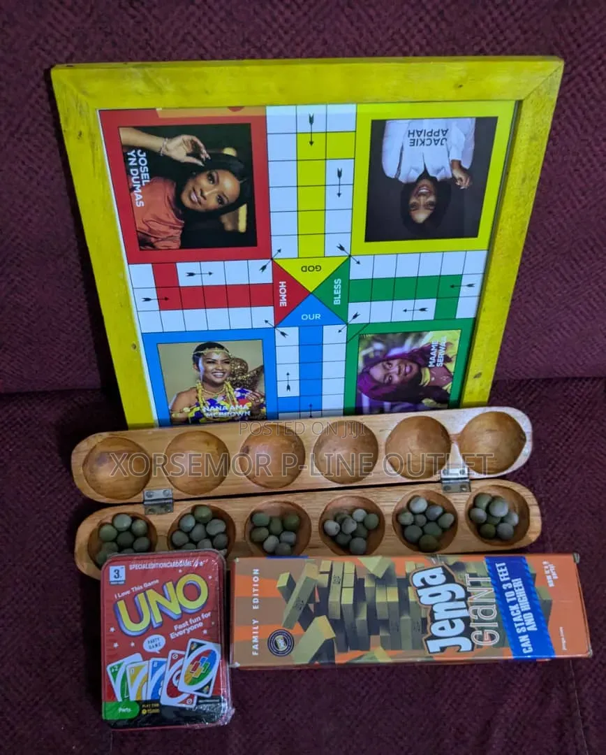 Oware , Ludo , Uno , Jenga