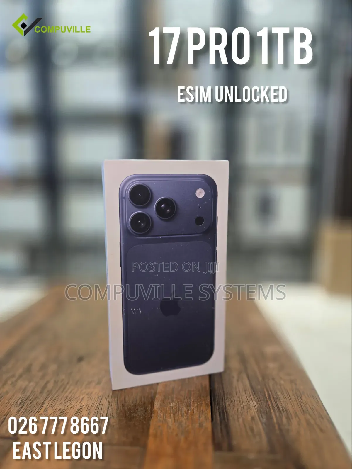 New Apple iPhone 17 Pro 1 TB Blue