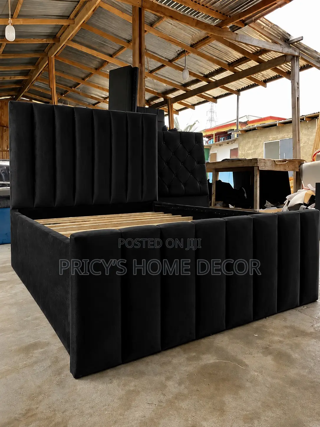 Pattern Double Foreign Bed Frame Luxury Style!