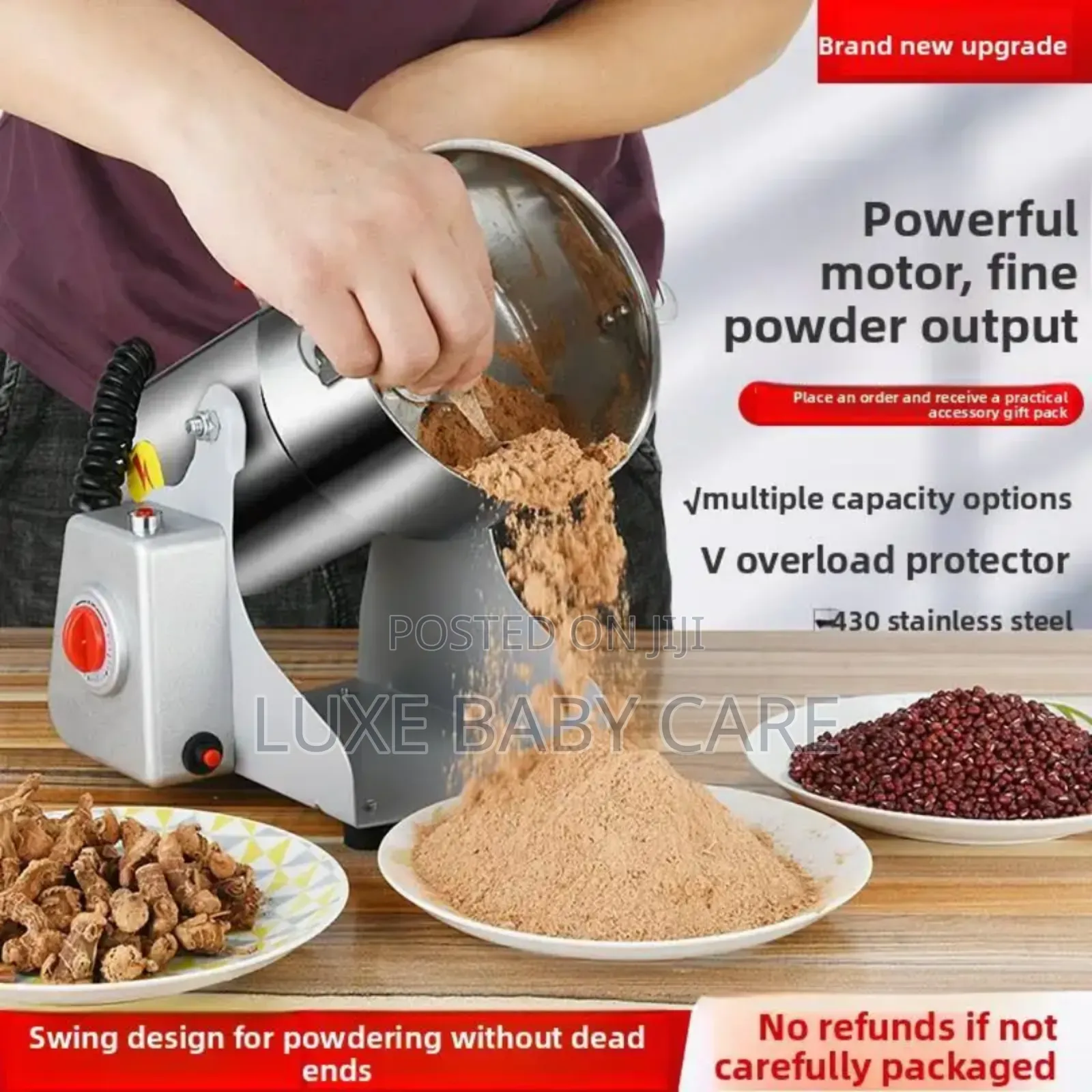 Electric Grain Mill Grinder.