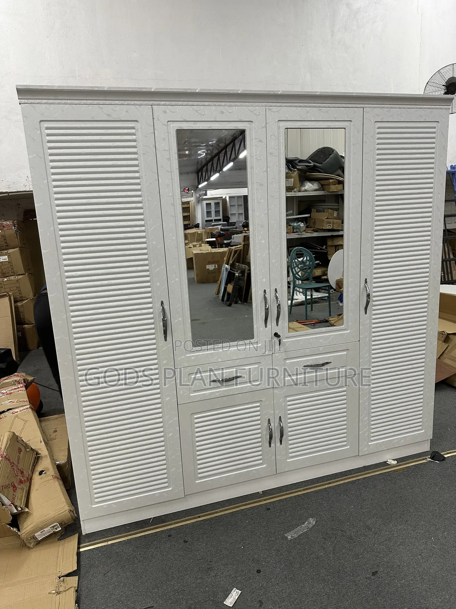Four Doors Wooden Wardrobe (+4)