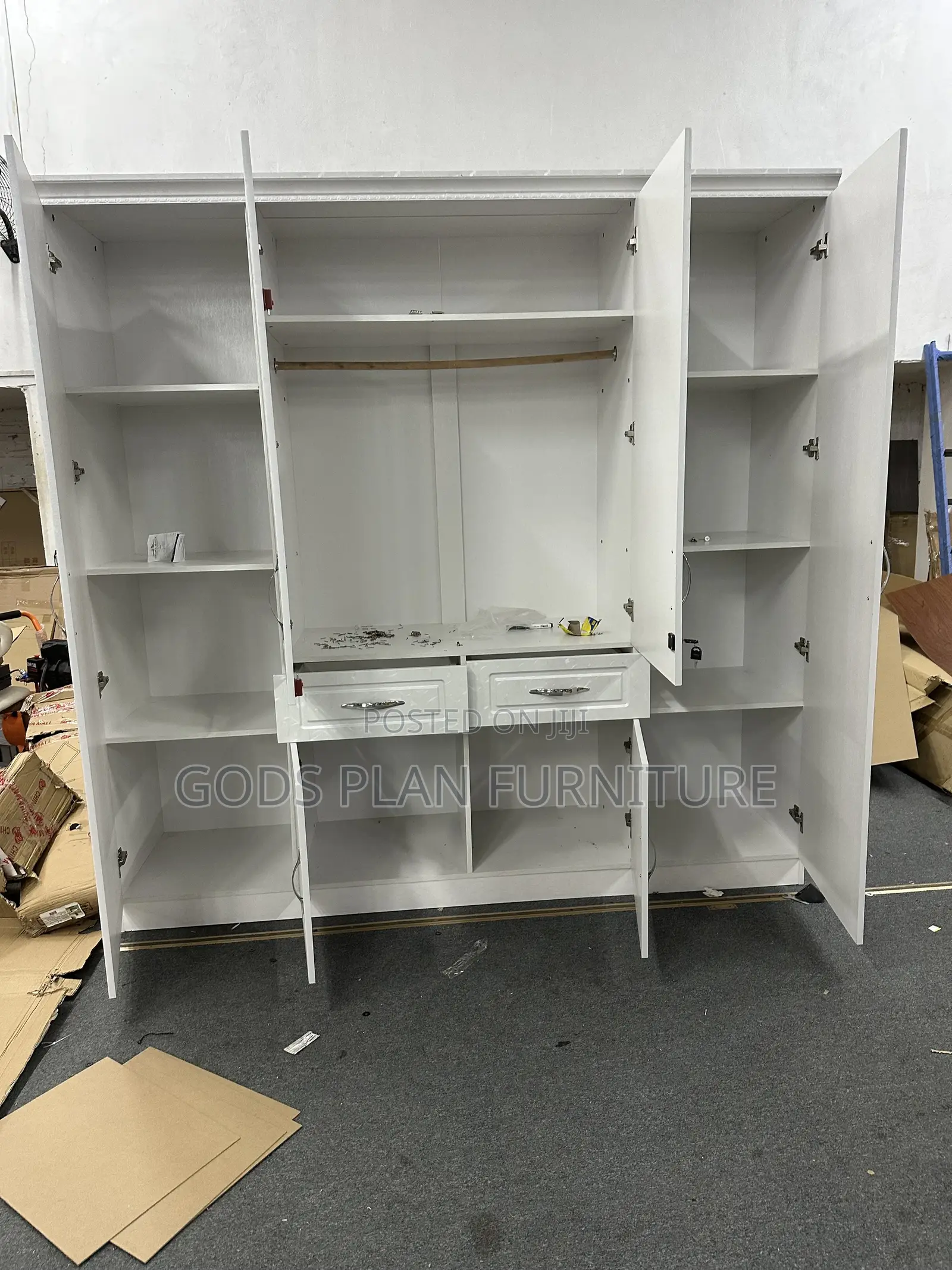 Four Doors Wooden Wardrobe (+4)