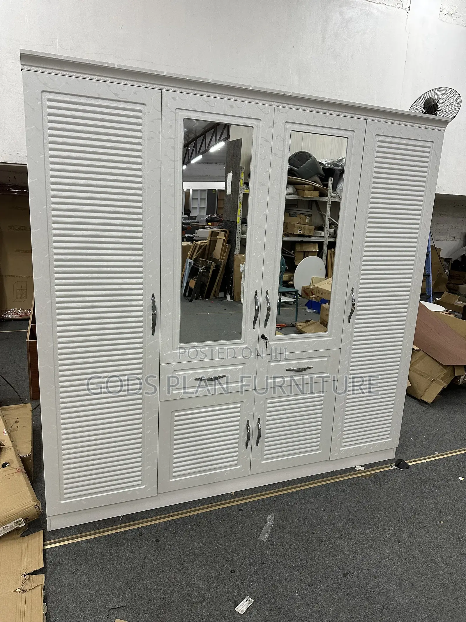 Four Doors Wooden Wardrobe (+4)