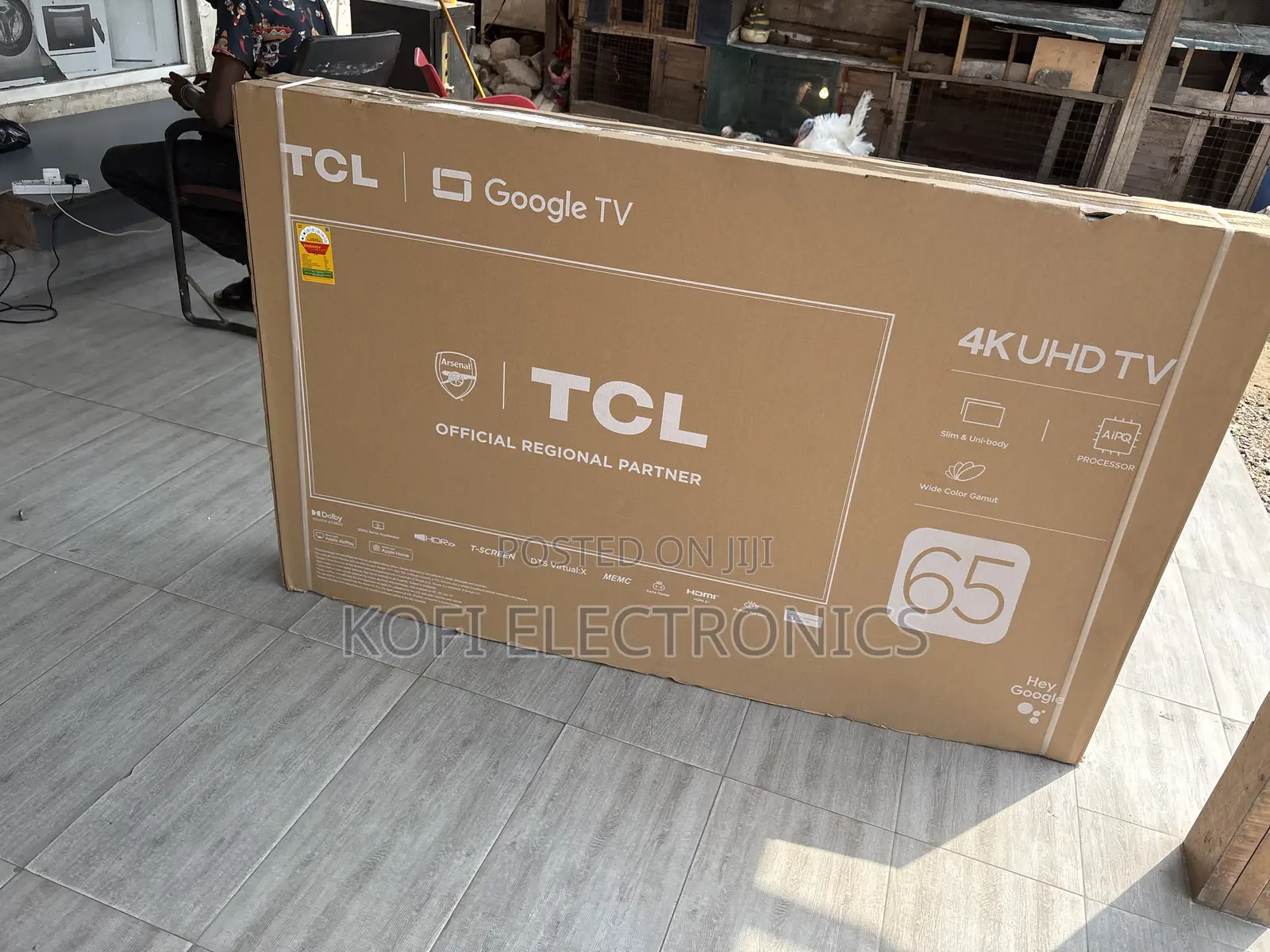 Capable Streaming TCL 65p6l Uhd Google Smart Tv - Hdmi - Black