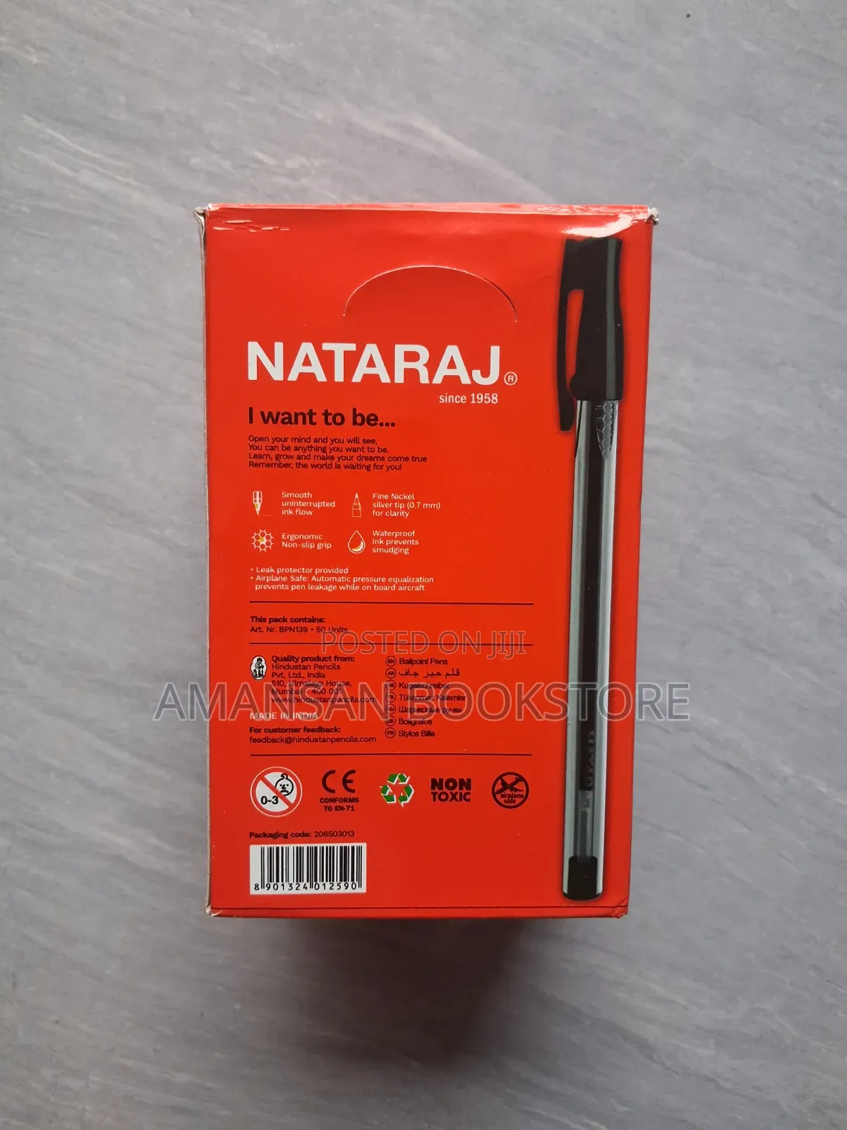 Nataraj Ballpoint Pen (Black)