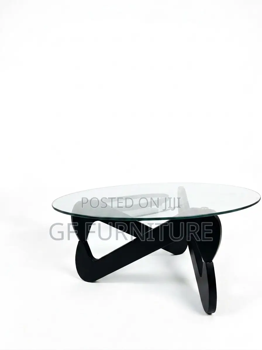 Glass and Wooden Center Table