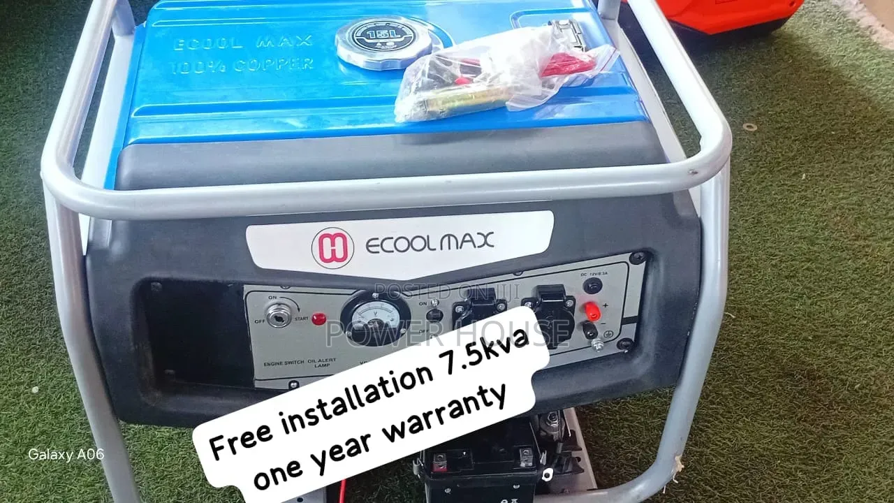 Heavy-Duty Performance at an Affordable Price – Ecoolmax 7.5kva