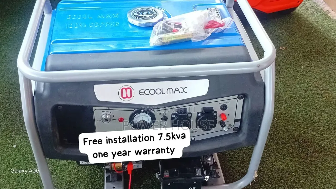 Heavy-Duty Performance at an Affordable Price – Ecoolmax 7.5kva