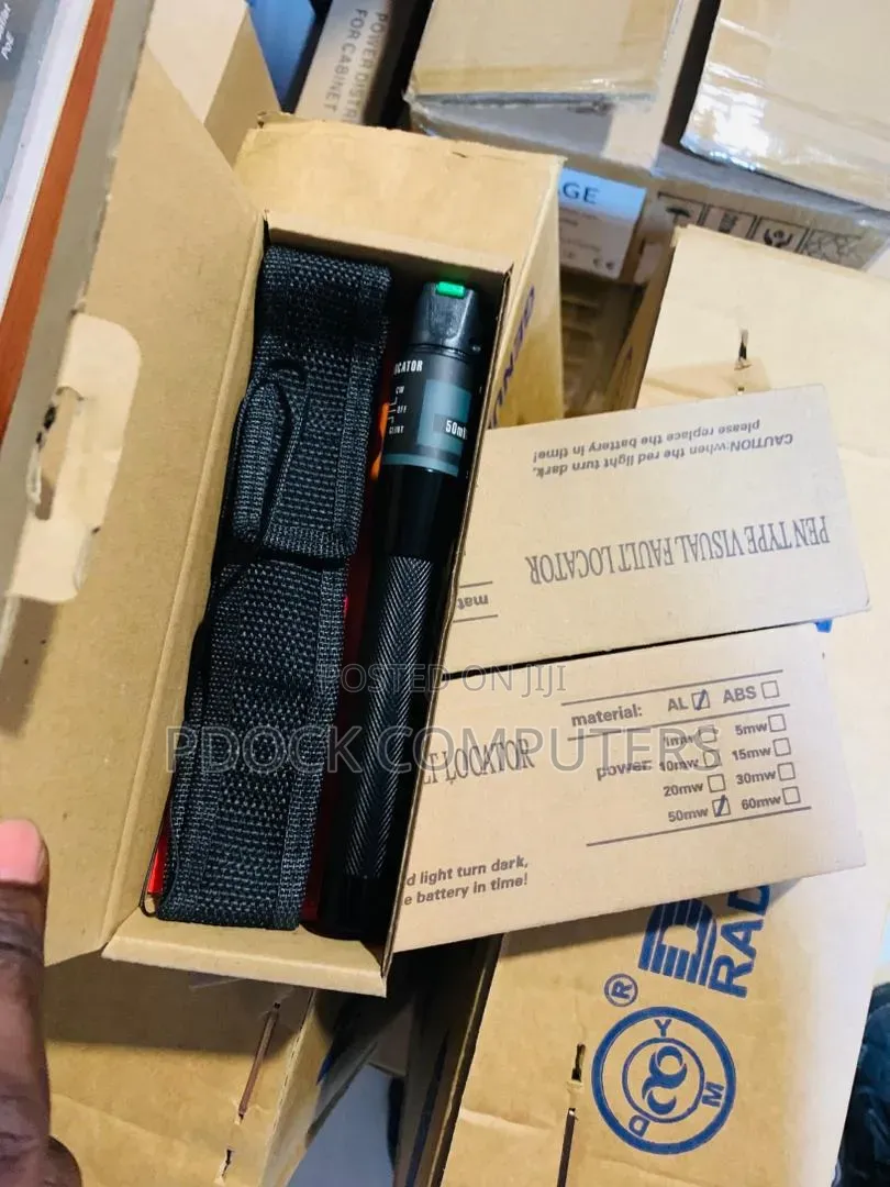 50km Fiber Optic Visual Fault Locator 50mw Optic Cable Tester Meter