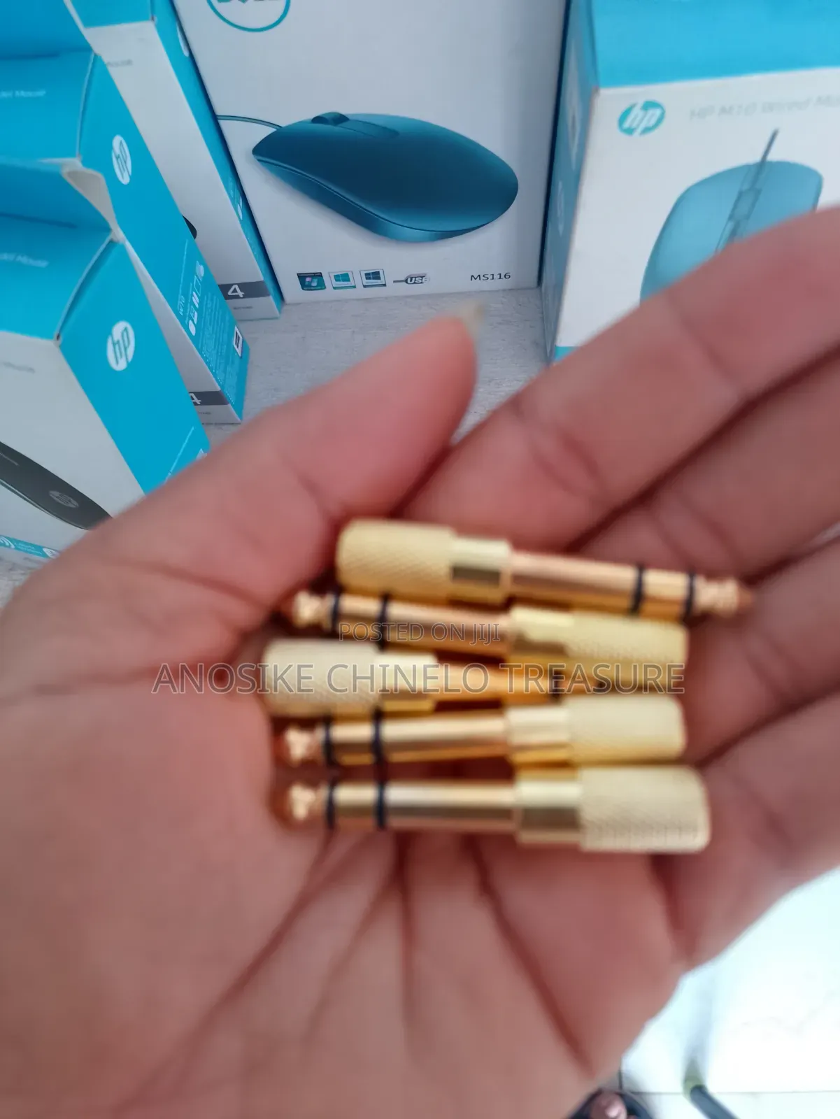 3.5mm Audio Jack Male To Female Adapter (Gold Plated)