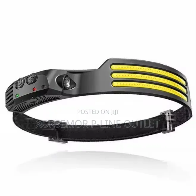 Led Flashlight Sensor Headlight Usb Rechargeable Headlamp